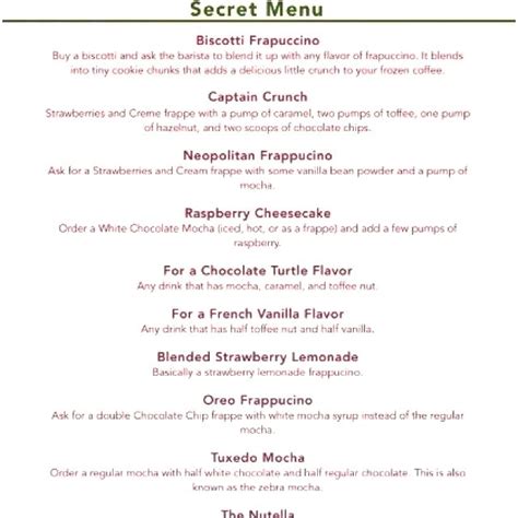 Who knew Starbucks had a secret menu | Secret menu, Starbucks secret menu, Starbucks hidden menu