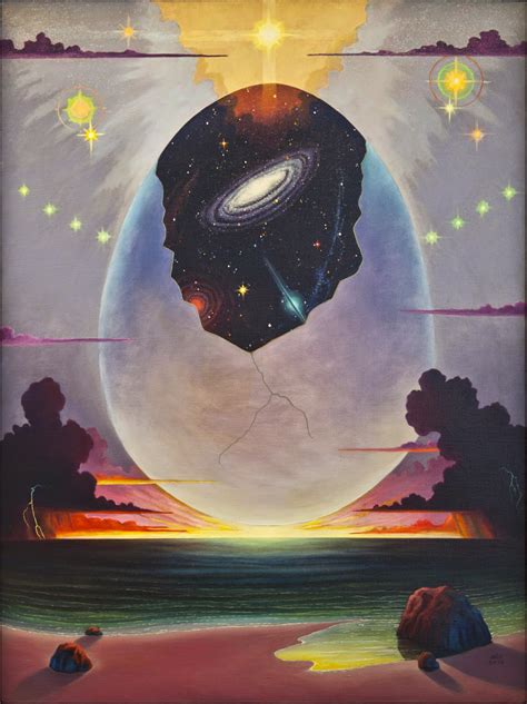 Hellion Magazine: INGO SWANN Cosmic Egg, 1994 Oil on canvas 59 x 44 ...