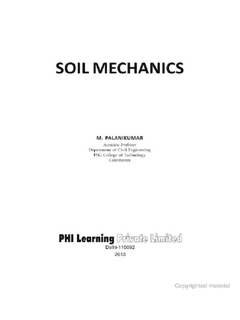 Soil Mechanics | PDF