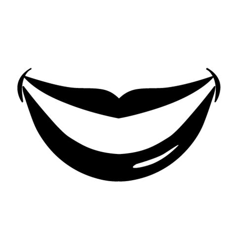 Smiling Lips Clipart Black