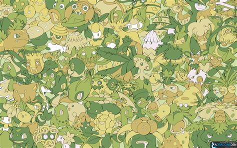 Download Pokemon Wallpaper: Every Grass Pokemon! (1920x1200) | Grass ...