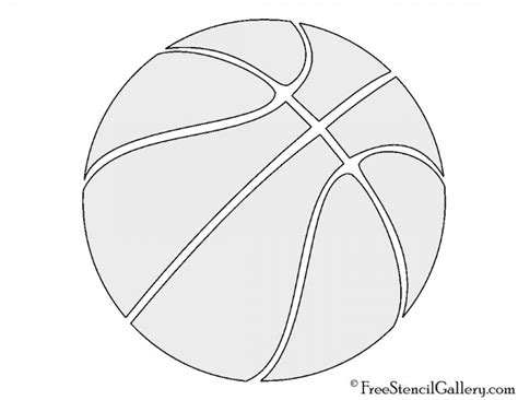 Basketball Stencil | Free Stencil Gallery