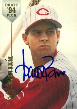 Aaron Boone autographed Baseball Card (Cincinnati Reds) 1994 TSC #10