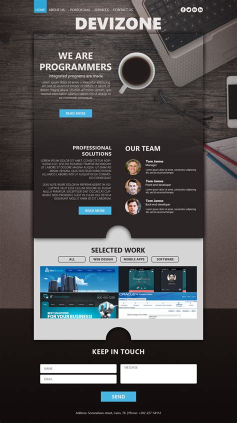 Web page sample using photoshop من تصميم Doha Helmy- dohahelmy