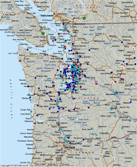 Map Of Western Washington State - London Top Attractions Map