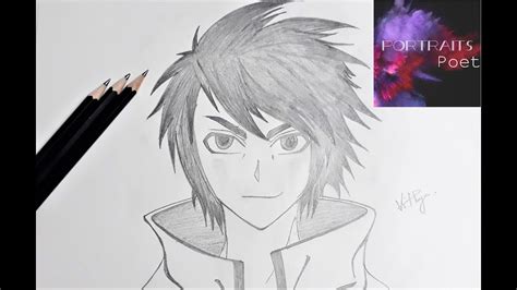 How to draw Anime boy | Easy pencil sketch | Manga boy - YouTube