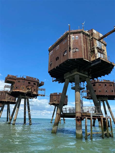 Old WWII Maunsell Forts at the mouth of the Thames Estuary (OC) 1536 x ...