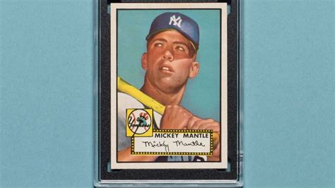 Mint 1952 Mickey Mantle card could fetch record price at auction - ABC7 ...