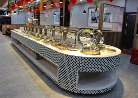 Peralatan Restoran Prasmanan Stasiun Fit Chafing Hidangan Hot Display Buffet