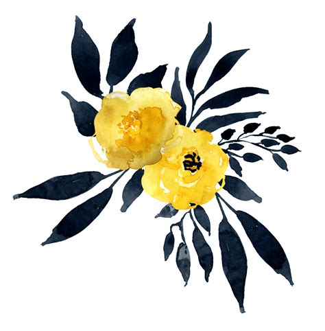 Yellow Flower Watercolor at GetDrawings | Free download