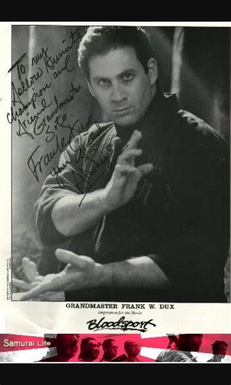 The Real Frank W. Dux from Bloodsport / Martial Arts Movies Kumite, Martial Arts Movies, The ...