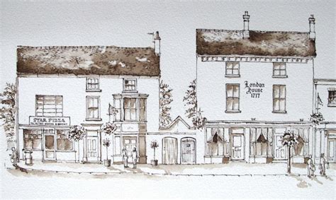 Adding colour to the High Street, Eccleshall | Drawing the Street