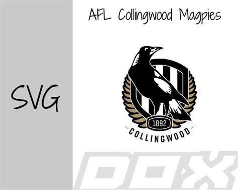 Collingwood Magpies AFL 2021 Logo Svg for Cricut - Etsy