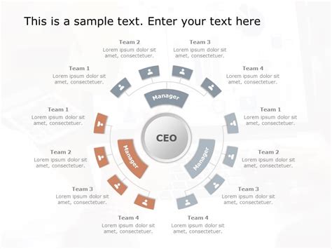 Circular Organization Structure PowerPoint Template