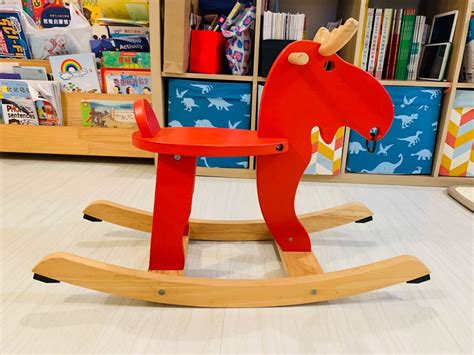 IKEA Wooden Rocking Horse, Babies & Kids, Infant Playtime on Carousell