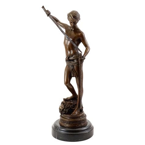 David Goliath Statue - Art Figurine