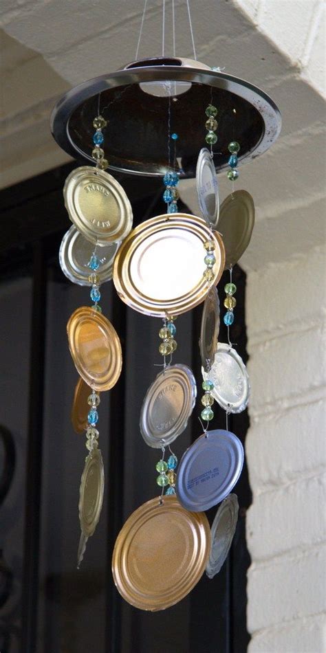 Who Knew Tin Can Lids Could be Such Fun? | Can lids, Diy wind chimes, Wind chimes homemade