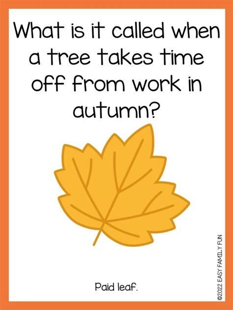 85 Festive Fall Jokes for Kids - Easy Family Fun- Games, Trivia, and Jokes