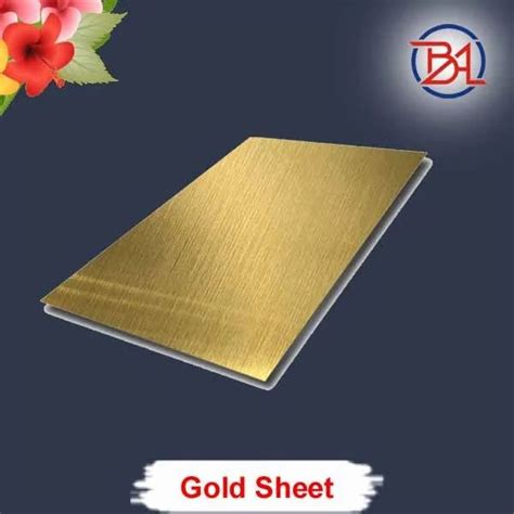 Acrylic Gold Sheet, Thickness: 2 mm, Size: 4x2 ft at Rs 65/sq ft in Chennai