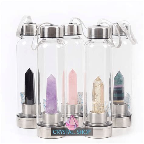 Healing Crystal Water Bottle - Crystal Infused Water Bottle | #1 Seller