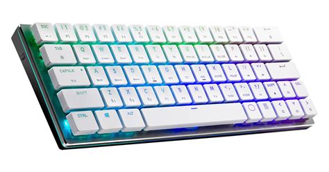 Cooler Master SK621 White Limited Edition 60% Mechanical Keyboard with Cherry MX Low Profile ...