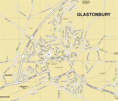 Map of Glastonbury