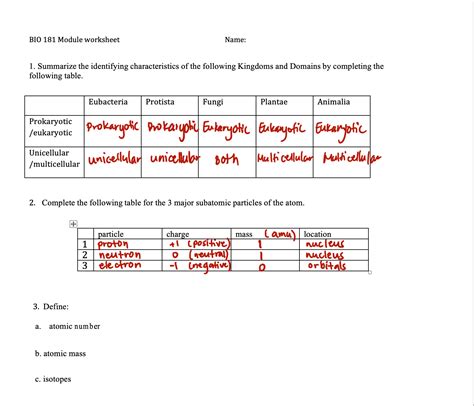 Domains And Kingdoms Worksheet - Englishworksheet.my.id