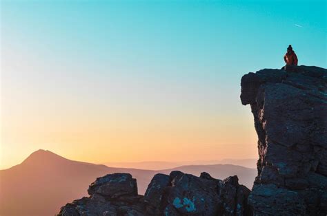 wallpaper rock, silhouette, height, mountains, stone HD : Widescreen : High Definition : Fullscreen