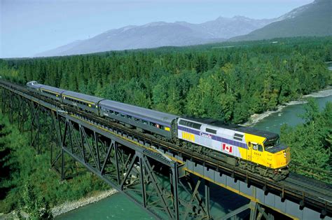 Travel on VIA Rail Canada's Skeena on our vacation by rail, Western ...