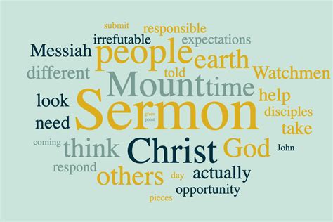 Sermon on the Mount - ScriptureScribe Christadelphian Audio Talks