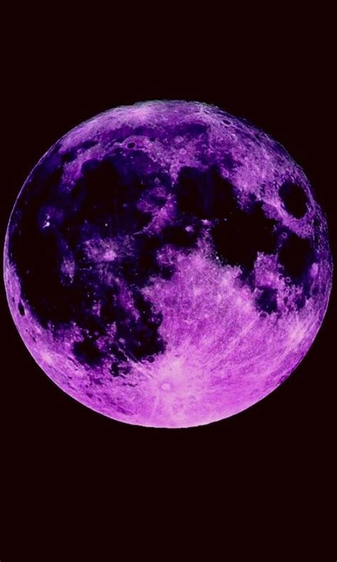 Purple Aesthetic Moon (Enhanced Color/Pimped Up Mobile Phone Version 480x800 | Purple wallpaper ...