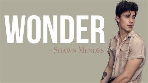 Shawn Mendes - Wonder [Full HD] lyrics - YouTube