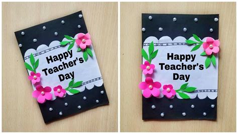 Teacher's Day Card Making ideas in Lockdown |easy Cards|Handmade Teacher's Day Card|Kalakar ...