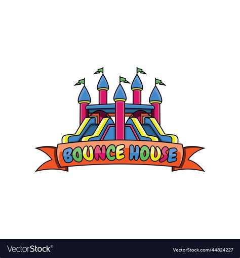 Bounce house logo image Royalty Free Vector Image