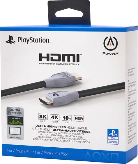 PowerA Ultra High Speed HDMI 2.1 Cable for PS5 Ultra HDMI for PS5 ...