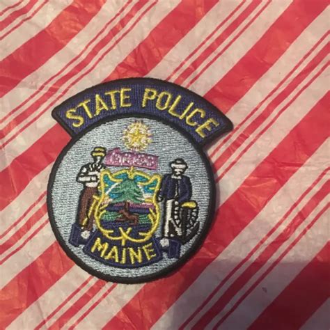 MAINE STATE POLICE Trooper Police HAT SIZE Patch $2.99 - PicClick