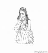 Aesthetic Drawing Coloring Pages  For Kids And Adults sketch template