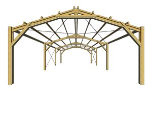 ecoBarn - Solid prefabricated LVL timber portal frame DIY kit system | Pole barn, Timber, Diy kits