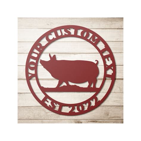 Metal Pig Sign Custom Hog Signhog Farm Sign Personalized - Etsy