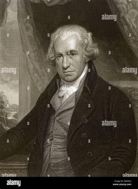 James Watt, 1736 - 1819, Scottish inventor of the steam engine Stock ...