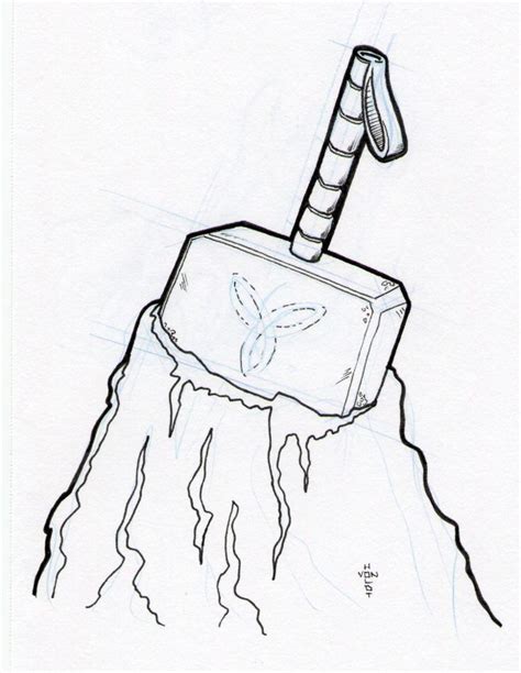 ️Thor Hammer Coloring Page Free Download| Goodimg.co