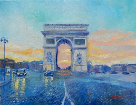 My French Easel: Arc de Triomphe early morning