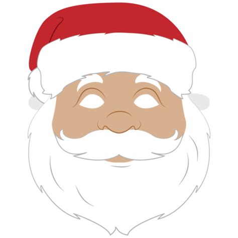 Santa Claus Mask Template | Free Printable Papercraft Templates