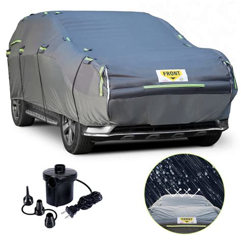 WARSUN Hail Car Cover with Thickened Airtight PVC Inner Protector SUV Length Between 166"-198 ...