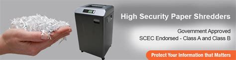 SCEC Endorsed Paper Shredders