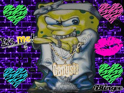 gangsta spongebob Picture #124179001 | Blingee.com