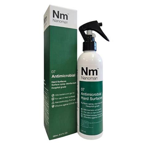 Antimicrobial Hard Surfaces Disinfectant 250ml | Nanoman Antimicrobial