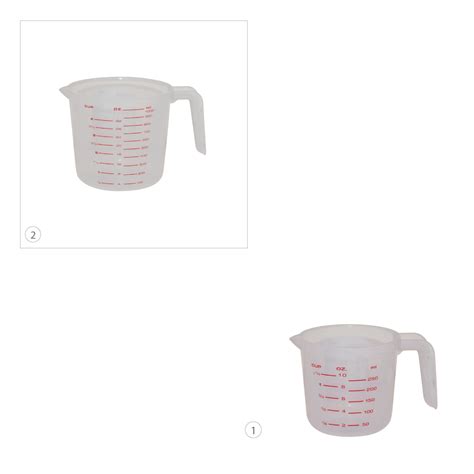 Plastic Measuring Container With Handle Plastic Measurement Jug - KaroutExpress