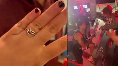 Ira Khan flaunts her engagement ring, beau Nupur Shikhare beams with happiness – video | Hindi ...