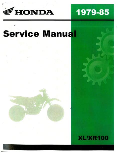 Honda Xr100 Service Manual